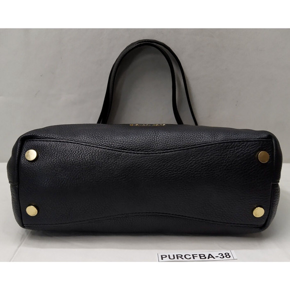 Michael Kors Raven Black Leather 3 Compartments Shoulder Bag - Picture 7 of 16